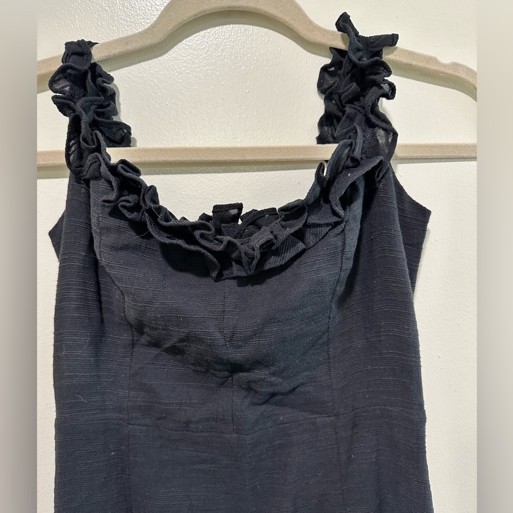 Black Petal & Pup Midi Dress - Picture 2 of 4